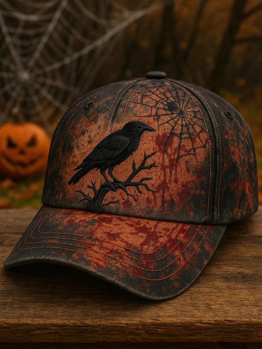 Unisex Halloween Print Baseball Cap