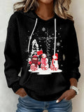 Women's Casual Christmas Faith Print Hoodie