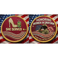 She Served – Honoring Women in Uniform Commemorative Metal Medal