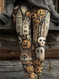 Women's Retro Halloween Print Leggings