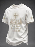 Men's Cross Faith Print T-Shirt