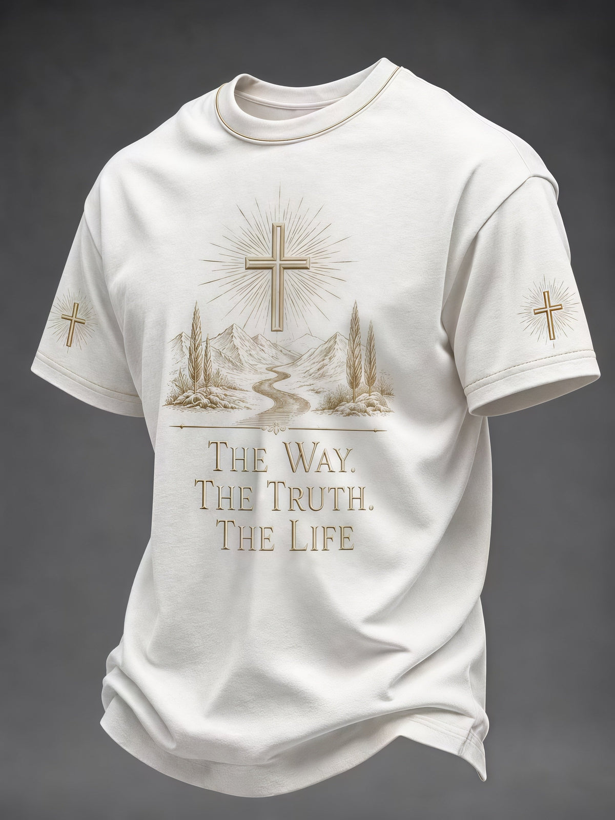 Men's Cross Faith Print T-Shirt