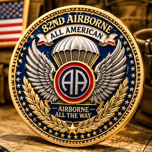 82nd Airborne Paratroopers Commemorative Metal Medal