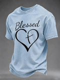 Men's Retro Print Short-Sleeve T-Shirt