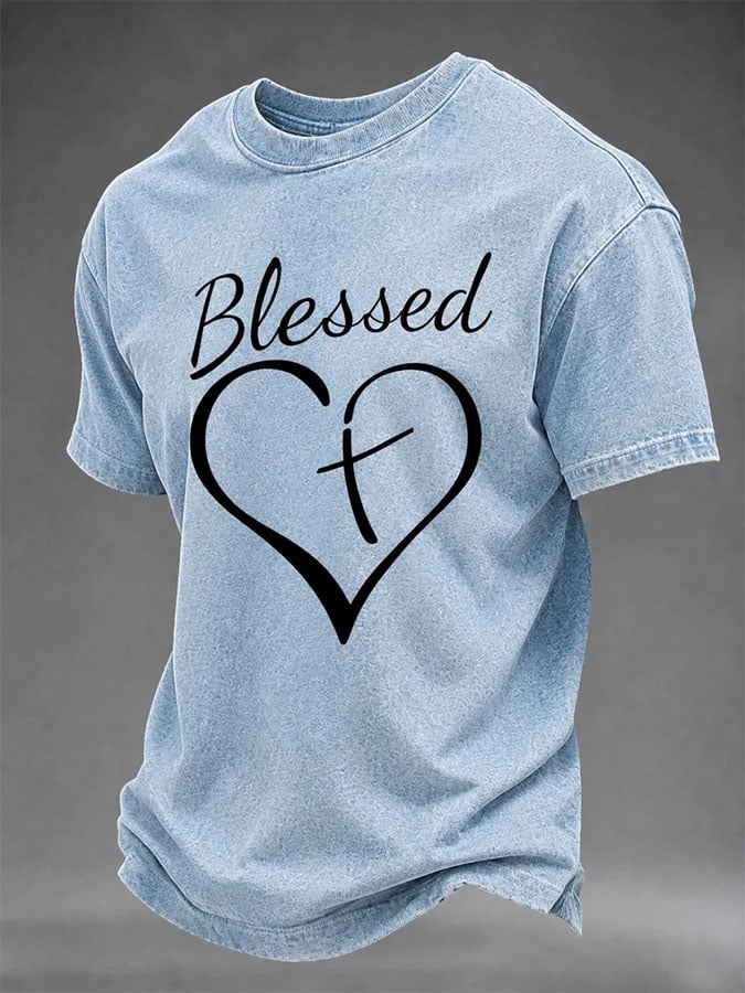Men's Retro Print Short-Sleeve T-Shirt