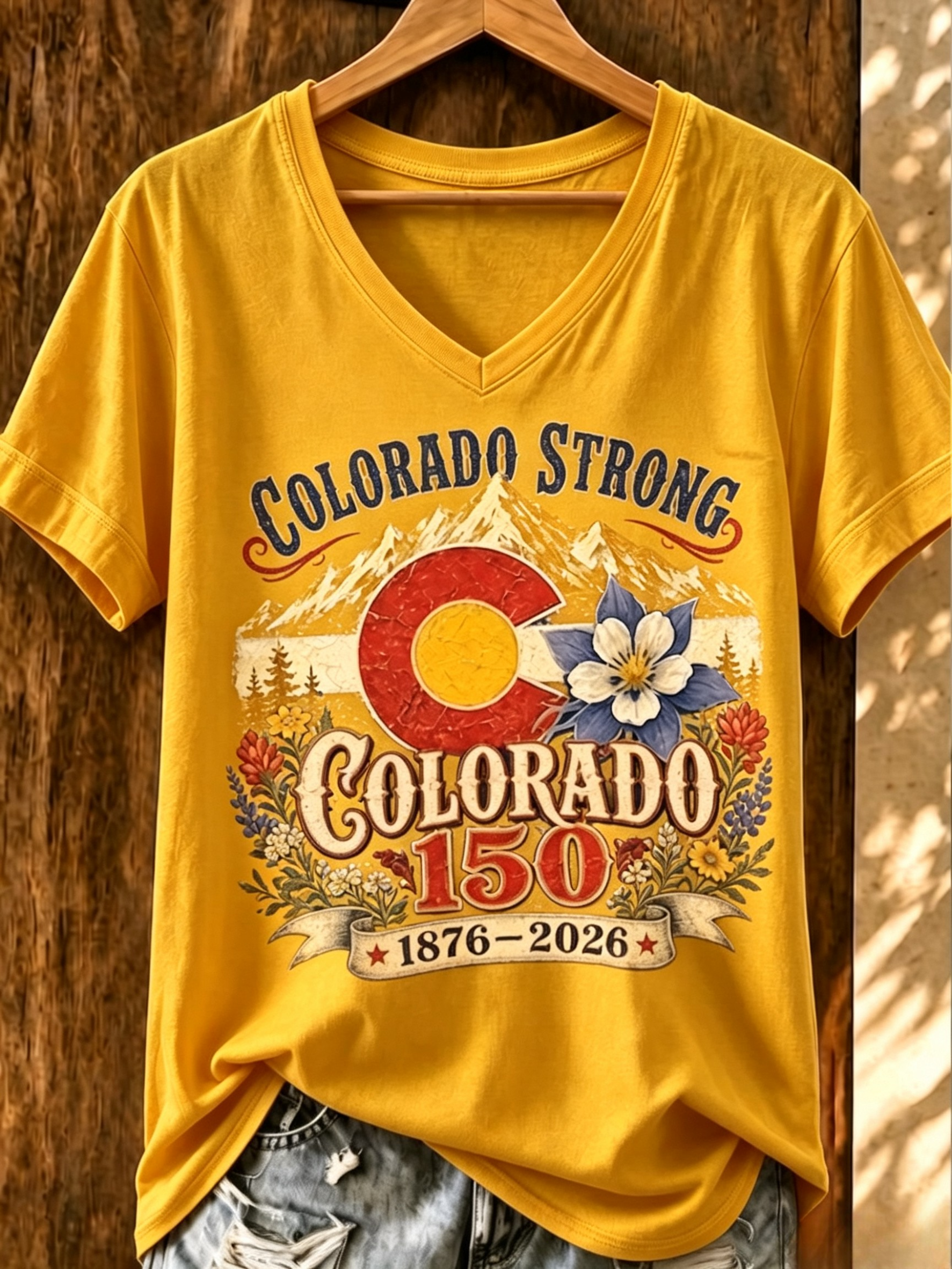 Women's Casual Colorado Strong T-shirt
