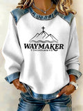 Women's Casual Print Long-Sleeve Sweatshirt