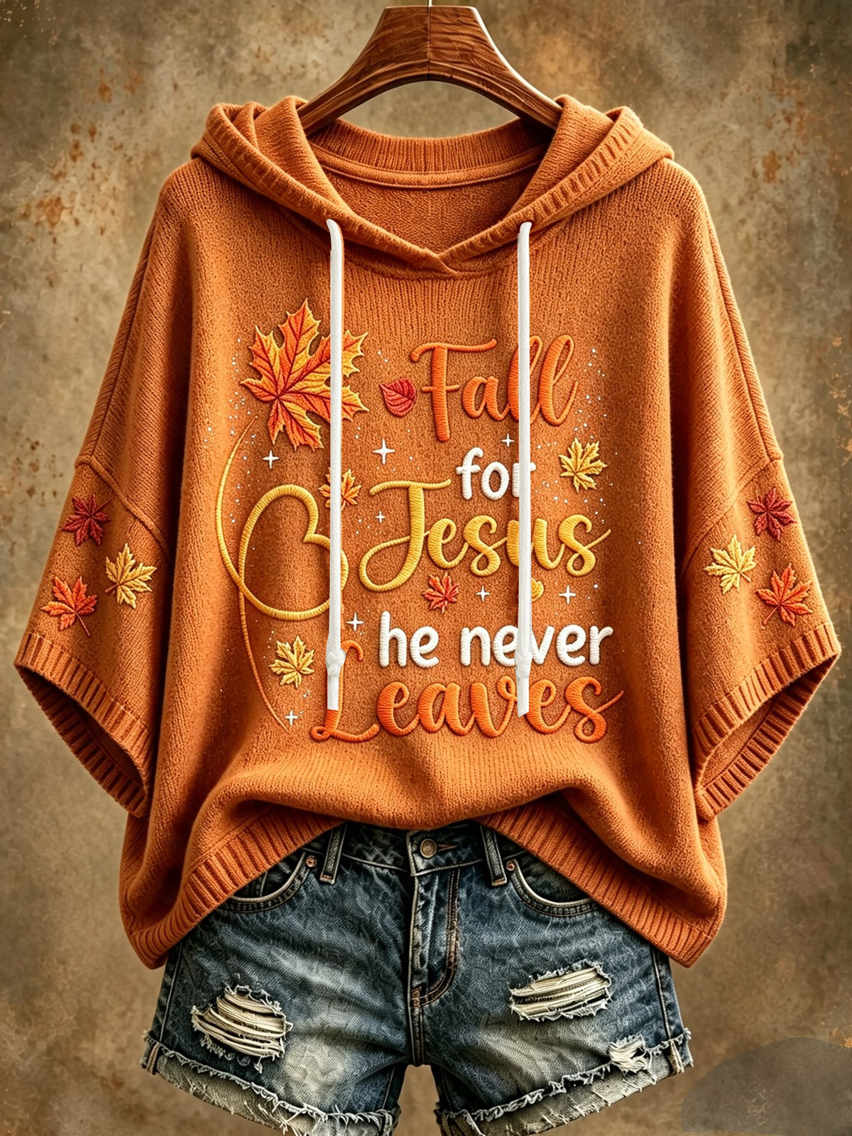 Women's Autumn Jesus Faith Hooded Top