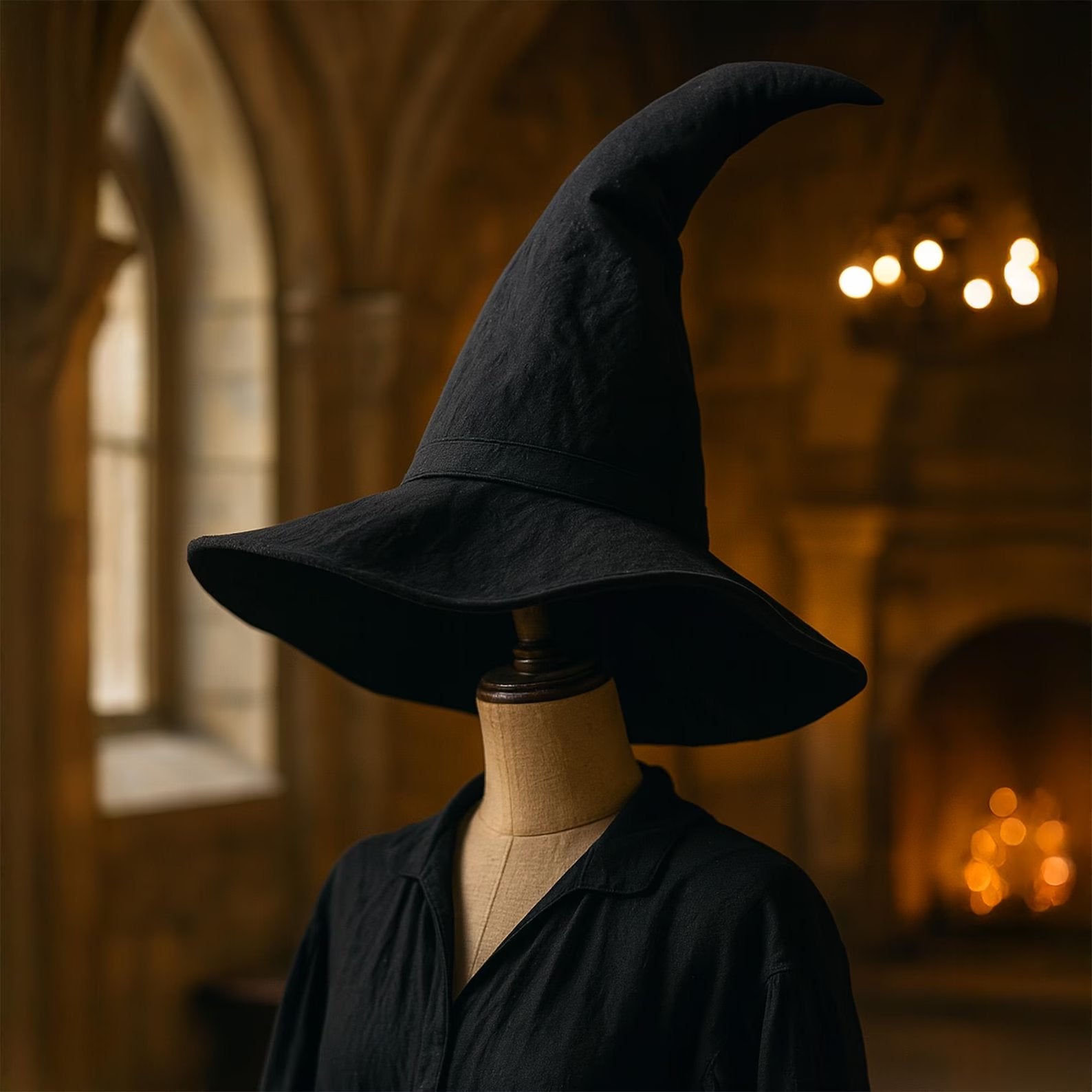 Halloween Elegant Gothic Witch Hat