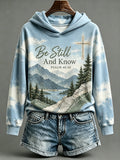 Women's Be Still And Know Psalm 46:10 Printed Sweatshirt