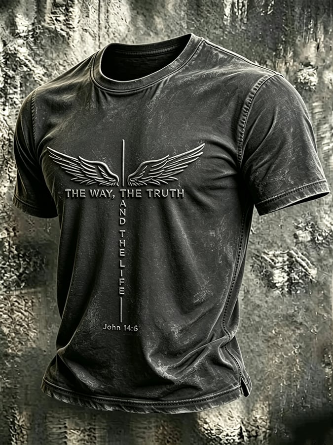 Men's The Way The Truth And The Life Printing  T-Shirts