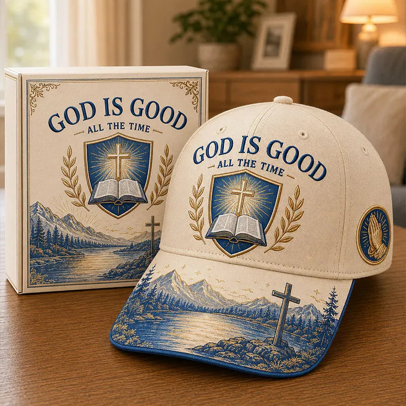 Vintage Faith Print Casual Baseball Cap