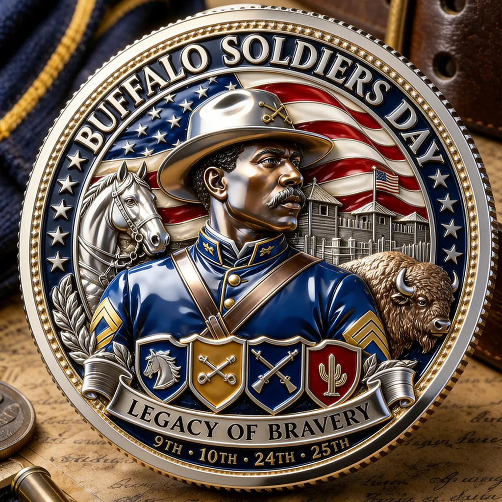 Buffalo Soldiers Day 1866 Commemorative Metal Medal