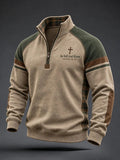 Men's Faith Cross Camo Art Sweatshirt
