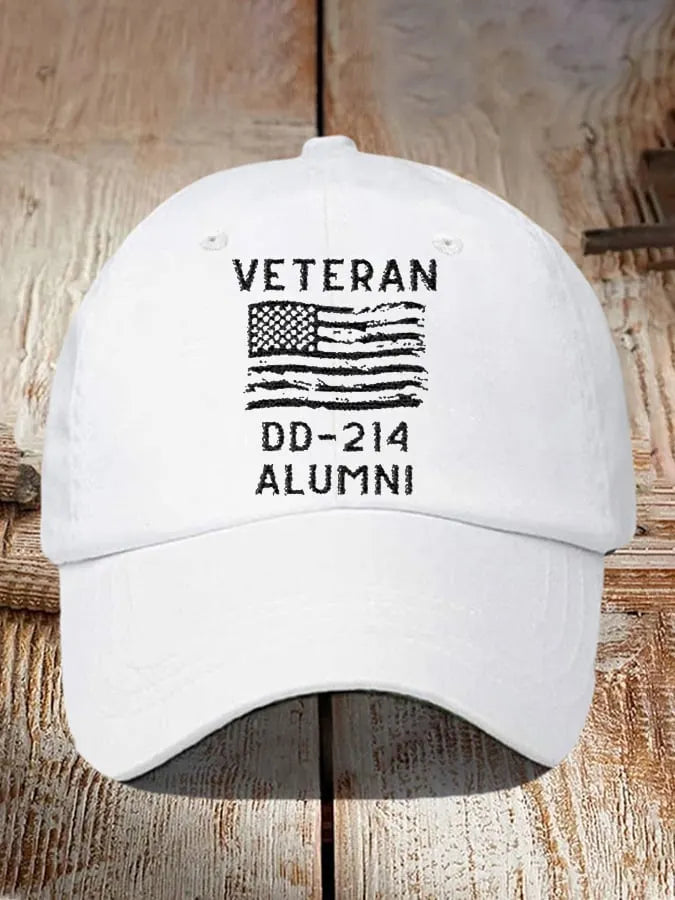 Retro Veteran DD-214 Alumni Print Baseball Cap