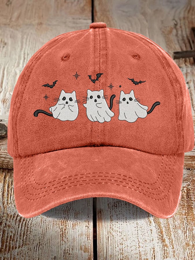 Cute Cat Animal Print Vintage Baseball Cap