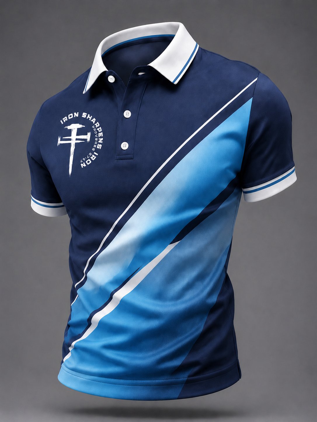 Men's Faith Print Casual Polo