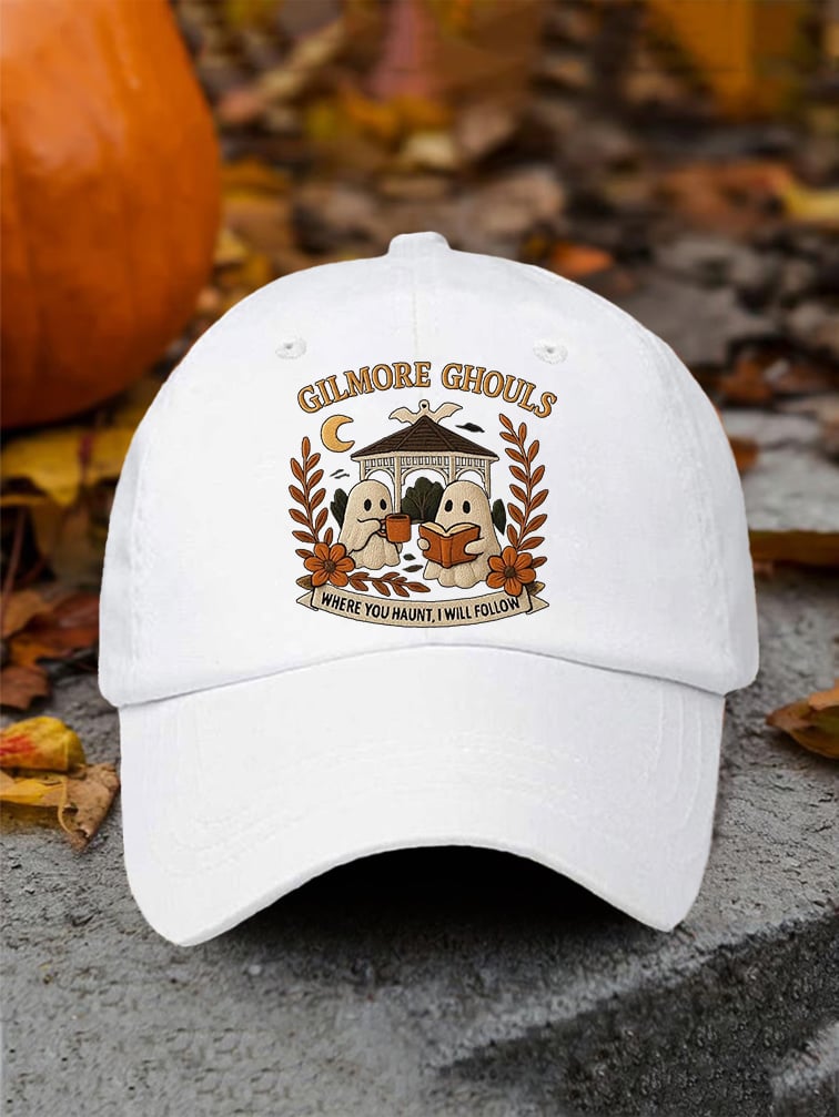 🔥HOT SALE🔥Retro Fall Gilmore Ghouls Where You Haunt, I Will Follow Print Baseball Cap