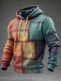 Men's Casual Faith Bauhaus Print Hooded
