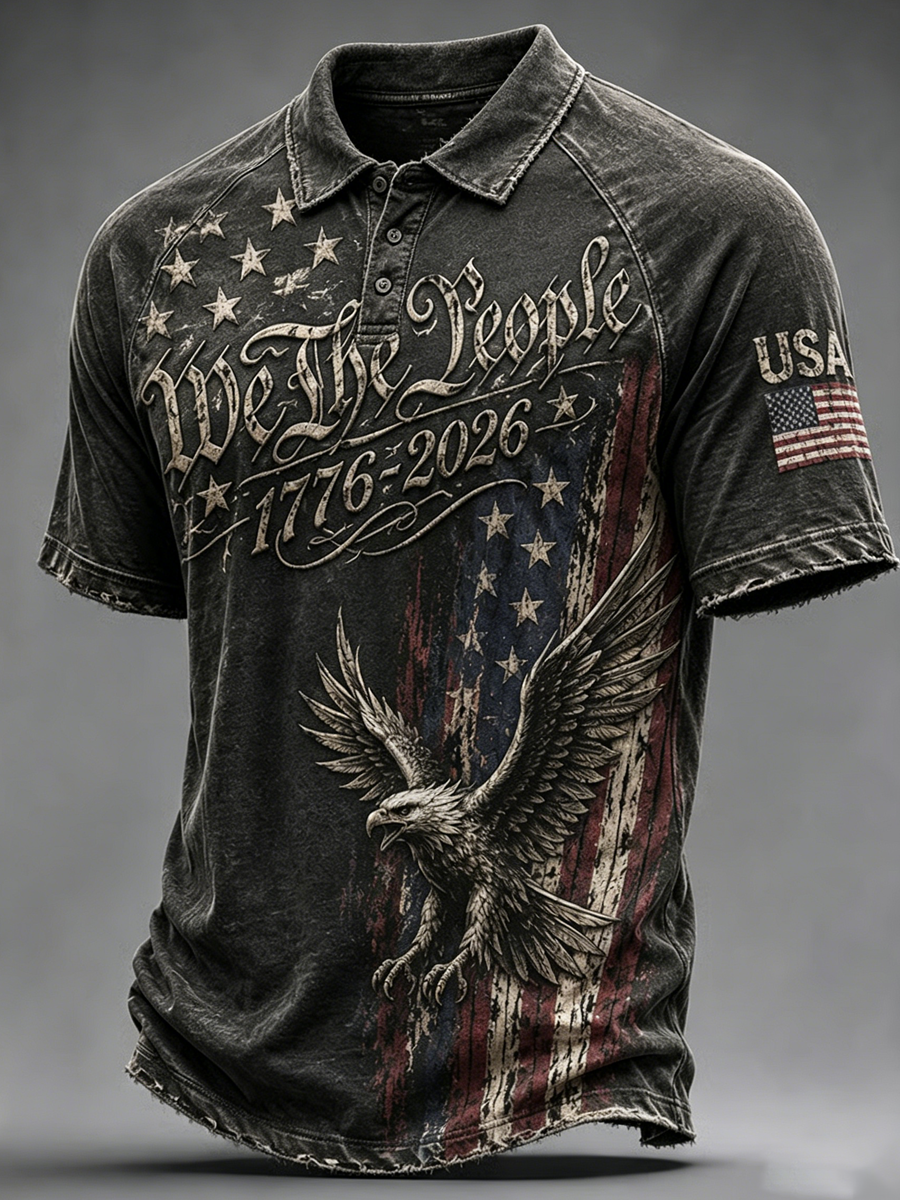 Men's 250th Anniversary Printed Polo Shirt in the United States