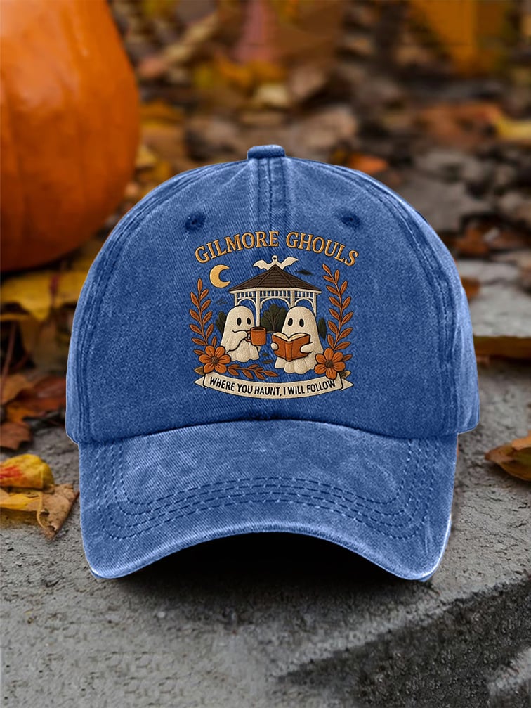 🔥HOT SALE🔥Retro Fall Gilmore Ghouls Where You Haunt, I Will Follow Print Baseball Cap