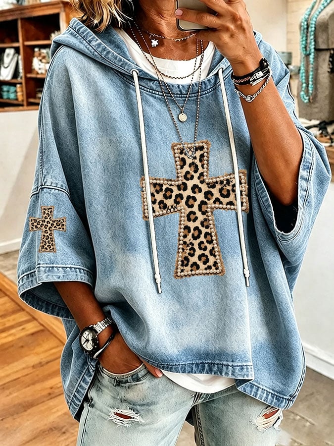 Women's Casual Printed Loose Sweatshirt