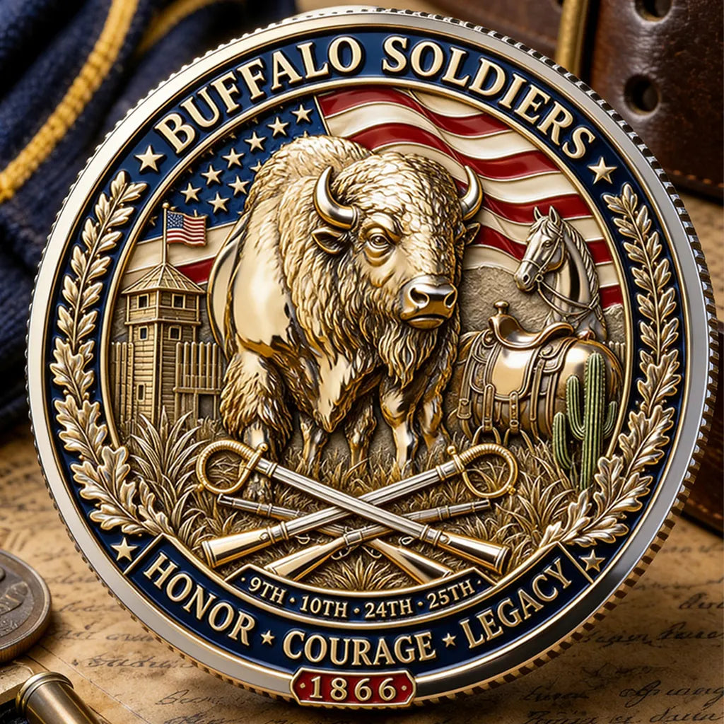 Buffalo Soldiers Day 1866 Commemorative Metal Medal