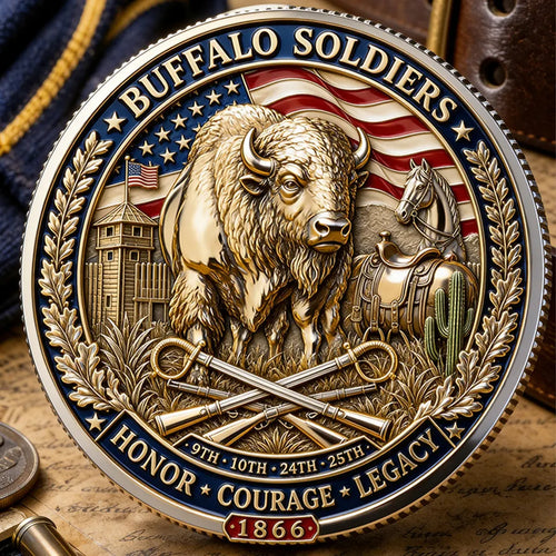 Buffalo Soldiers Day 1866 Commemorative Metal Medal