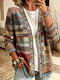 Women's Casual Printed Cardigan
