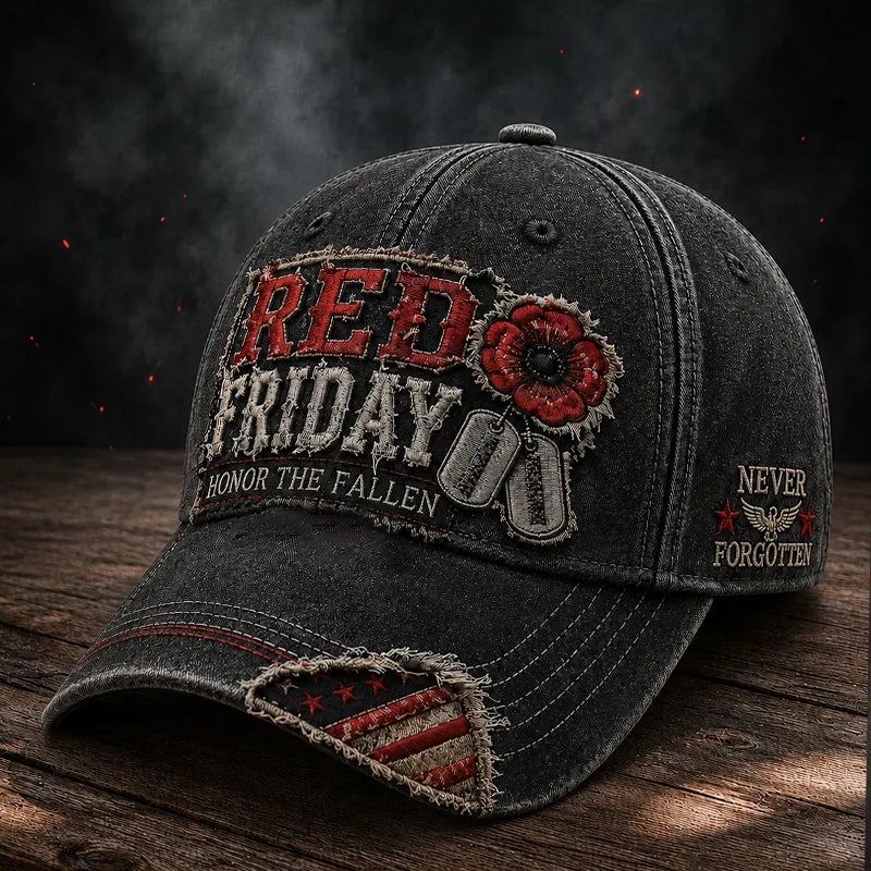 "Red Friday" Veteran Commemorative Casual Baseball Cap
