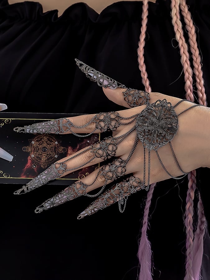 Halloween Gothic Dark Tapered Tassel Bracelet