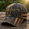 Retro Faith Art Print Casual Cap