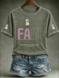 Women's Christian Walk By Faith Print  T-shirt