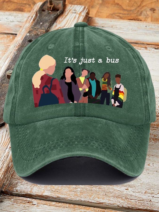 It'S Just A Bus Printed Baseball Cap