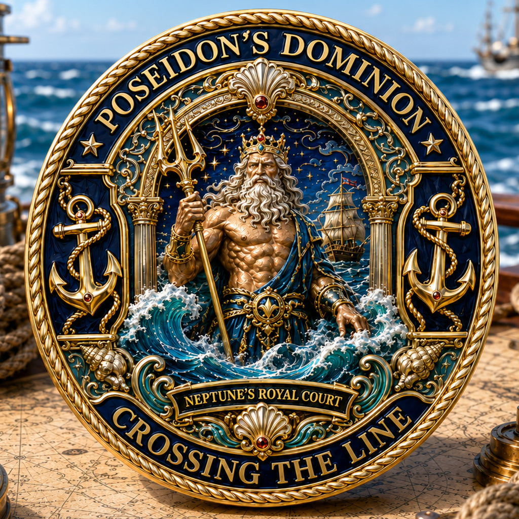 Poseidon’s Dominion Commemorative Metal Medal