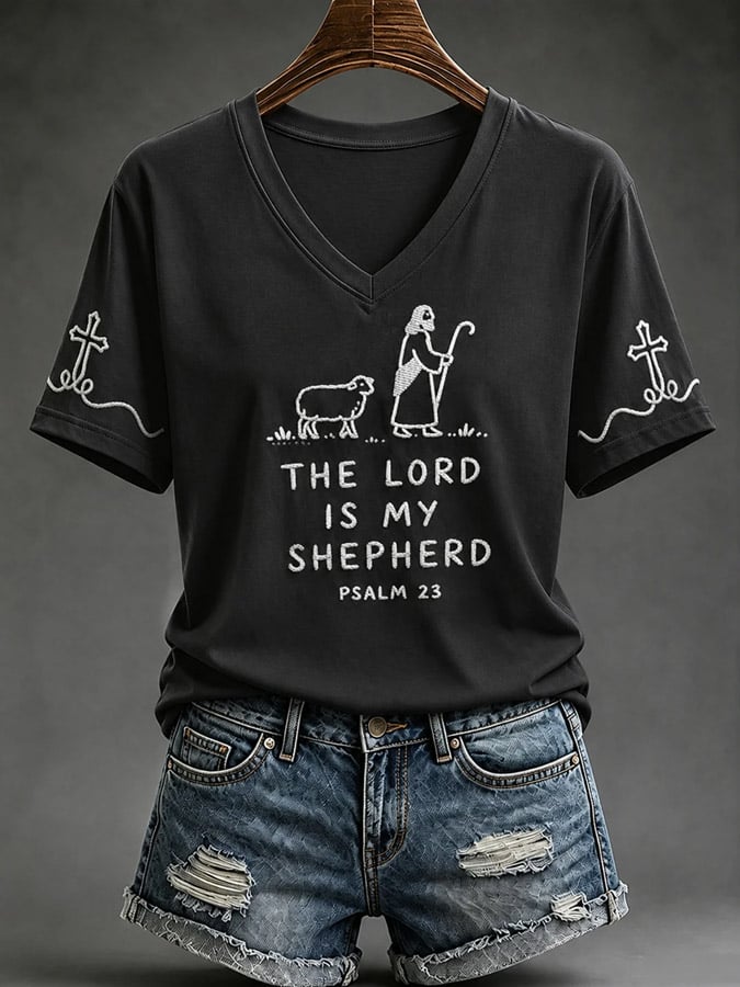 Women's The Lord Is My Shepherd Short-sleeved T-shirt