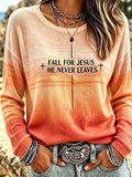 Women's Faith Art Print Sweatshirt