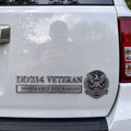 🇺🇸 DD214 Veteran Honorable Discharge Metal Car Emblem Badge