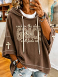 Women's Faith Cross Print Hoodie