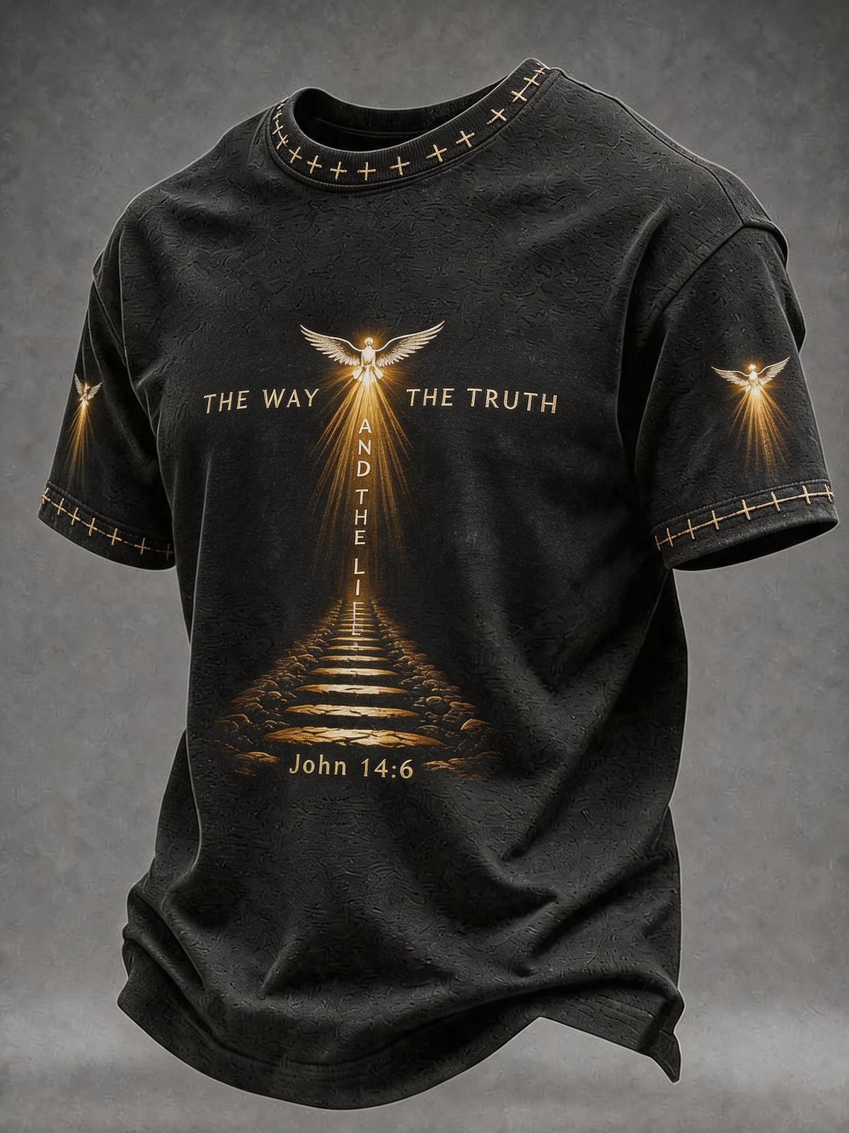 Men'S Faith Overcoming Fear Print T-Shirt