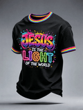 Men's Retro Faith Printed Casual T-Shirt