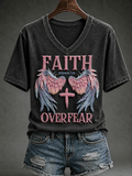 Women's Faith Over Fear Short-sleeved T-shirt