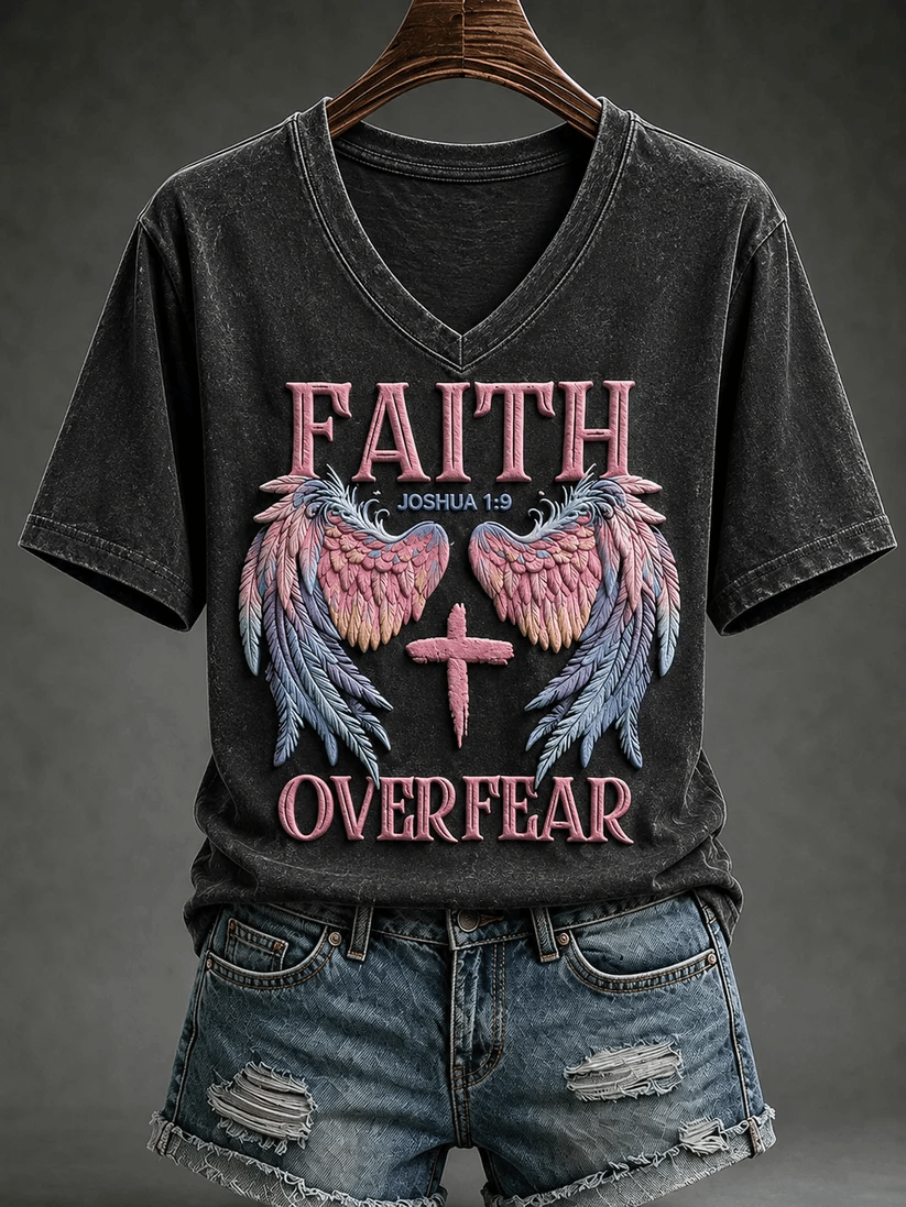 Women's Faith Over Fear Short-sleeved T-shirt