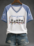 Women's 'The Lord Is My Shepherd' Printed Casual Tops