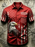 American Star Spangled Banner Commemorative Printed Pocket Shirt