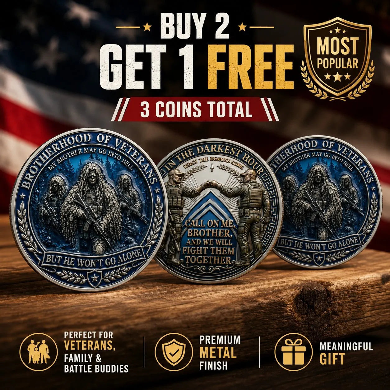 Brotherhood of Veterans Coin