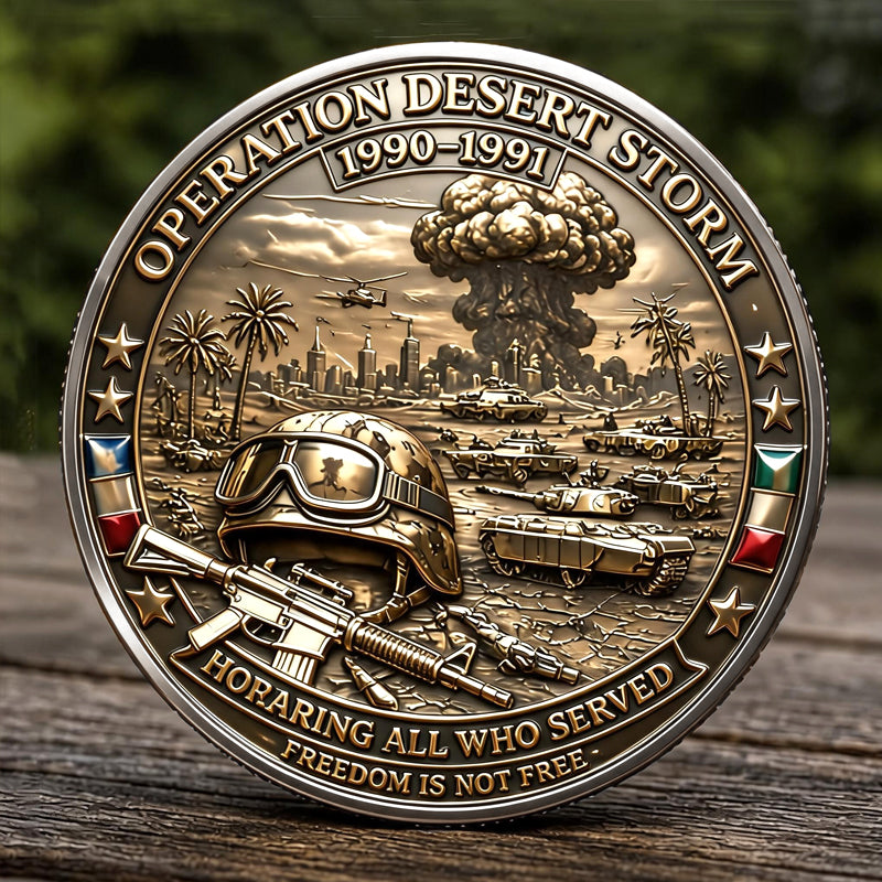 Operation Desert Storm VeteranCommemorative Metal Medal