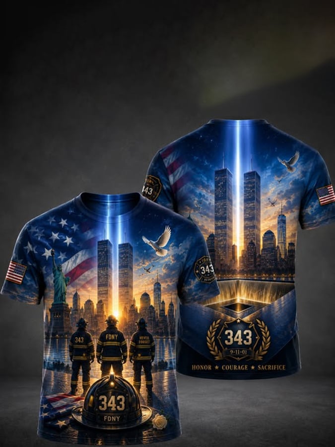 Men's 9.11 Never Forget Printed T-Shirts