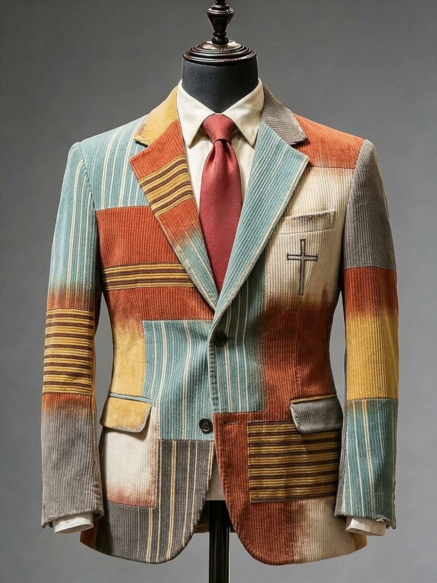 Men's Business Vintage Faith Blazer