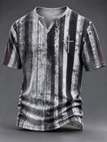 Men's Vintage Faith Faux-Linen T-shirt